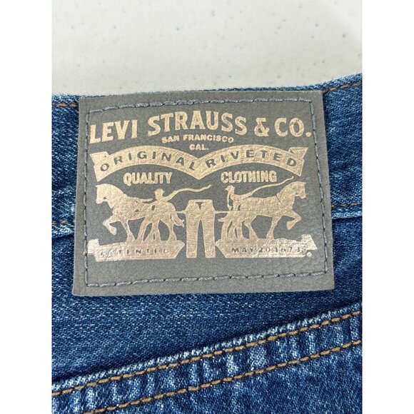 Levis Denim Frayed Hem Button Fly DIY Cut Off Shorts Size W30 - Picture 10 of 15